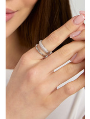 Каблучка KOL-3460 Сріблястий