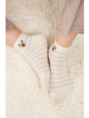 Шкарпетки SH-815-3-1 Молочно-блакитний 2 Молочний