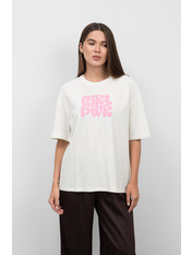 Футболка бавовняна oversize FUT-125 L Білий Білий L