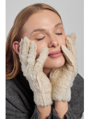 Рукавички X2301 one size Бежевий Бежевий one size