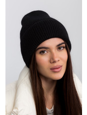 Шерстяна шапка SHP-25007 Чорний