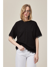 Футболка прямого крою FUT-760 one size Чорний Чорний one size