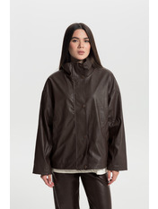 Бомбер з еко-шкіри KR-671 M/L Коричневий Коричневий M/L