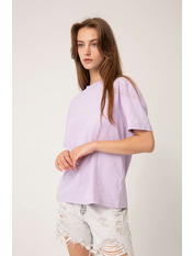 Футболка напівприталеного крою FUT-565 Фіолетовий S Світло-лавандовий