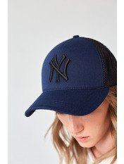 Бейсболка BK-1111 Чорно-індиго 57-58 Чорний Синій