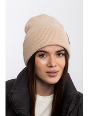 Шерстяна шапка SHP-77015 Молочний Перлинний