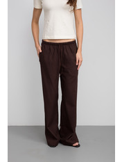 Штани з льону BR-136 XS/S Коричневий Коричневий XS/S