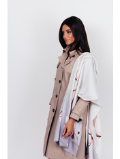 Шарф Z-1945 Світло-сірий Сірий яя_70*180