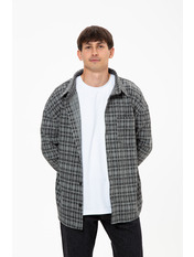 Сорочка чоловіча в клітинку  RA-0101 XL Сірий Сірий + чорна клітинка Сірий + чорна клітинка XL