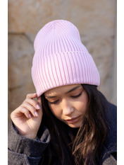 Трикотажна шапка SHP-M-20532 Рожевий Пудровий