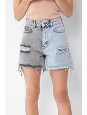 Шорти BR-3039 34 Сірий Блакитний Сірий+блакитний