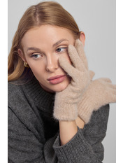 Рукавички RUK-X2423 one size Темно бежевий Бежевий Темно бежевий one size