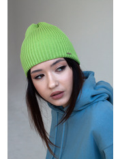 Бавовняна шапка SHP-1757 Оливковий Зелений