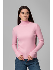 Водолазка з коміром  приталена GO-1302 one size Персиковий Рожевий Персиковий one size