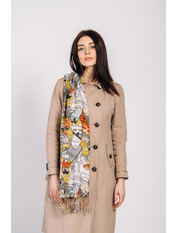 Шарф B-2004-N Жовтий яя_170*65