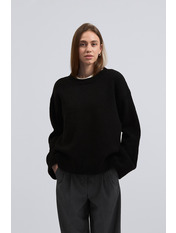 Светр прямий KOF-2695 one size Чорний Чорний one size