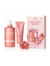 Набір для волосся KUNDAL Holiday Silk Glow Edition Protein Bonding Care Set Violet Muguet 3 шт Шампунь 500 мл; Кондиціонер 250 мл; Резинка