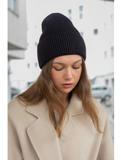 Бавовняна шапка SHP-47473 Чорний
