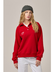 Світшот з вишивкою SW-154 XS/S Червоний Червоний XS/S