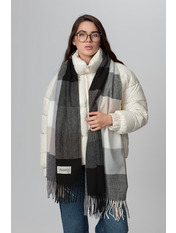 Шарф SH-119321 Сіро-бежевий Сірий