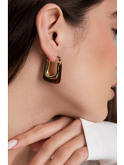 Сережки фігурні SER-97 Золотистий Золотистий 1