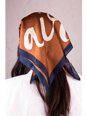 Хустка атласна APL-52 Коричневий