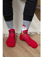 Чоловічі новорічні шкарпетки SH-4085 Сірий Сірий 1