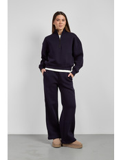 Трикотажний костюм KT-F-1026 S Темно-синій Синій Темно-синій S