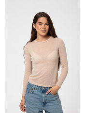 Лонгслів LNG-1253 XS Бежевий Бежевий XS