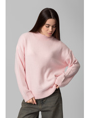 Светр KOF-8533-1 one size Світло-рожевий Рожевий Світло-рожевий one size