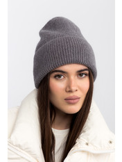 Шерстяна шапка SHP-25007 Сірий