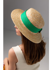 Капелюх канотье SHL-5850 Зелений 5 Зелений