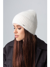 Ангорова шапка SHP-8398 Білий Молочний
