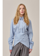 Сорочка однотонна RA-150 S Блакитний Блакитний S