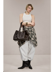 Сумка жіноча з еко-шкіри SYM-3-25-77 Шоколадний Коричневий