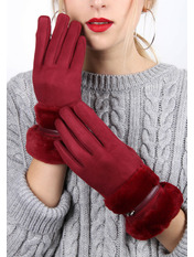 Жіночі рукавички сенсорні Круз Червоний one size