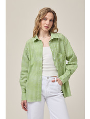 Сорочка в клітинку  RA-120 XS/S Зелений Зелений XS/S