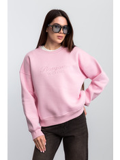 Світшот з вишивкою на флісі SW-F-532 XS/S Рожевий Рожевий XS/S