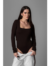 Боді BO-17004 S Коричневий Коричневий S