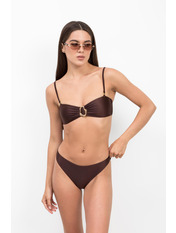 Роздільний купальник  сатиновий KU-1027 M Коричневий Коричневий M