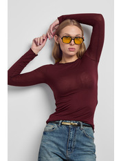 Лонгслів LNG-32122 M Бордовий Фіолетовий Бордовий M