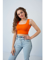 Топ трикотажний FUT-5643 Жовтий one size Помаранчевий