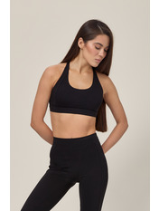 Топ спортивний приталеного крою FUT-7011 S Чорний Чорний S