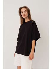 Футболка вільного крою FUT-803 Чорний XS