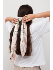 Хустка атласна APL-4447 Пудровий Рожевий