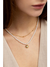 Ланцюжок CEP-466 Білий Золотистий+білий