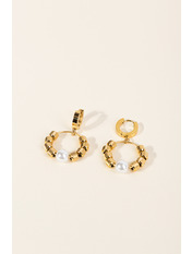 Сережки кільця SER-LZ-16 Золотистий