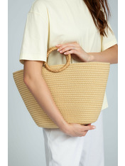 Плетена сумка SS-3200 Бежевий