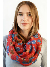 Снуд Манго Бордовий яя_90*70