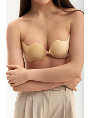 Бюстгальтер-неведимка з застібкою спереду BR-2615 Бежевий Бежевий С С